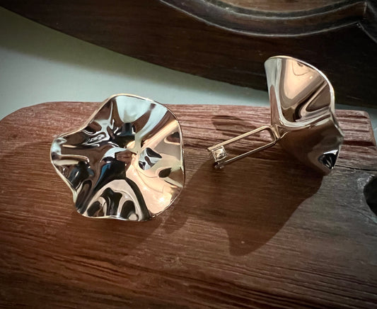 Crinkled Cufflinks