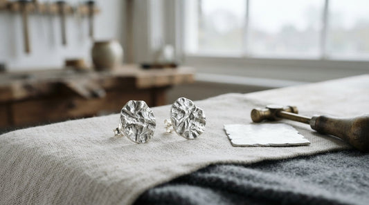 Crinkled Silver Stud Earrings: An Artisan Buying Guide to Textured Elegance