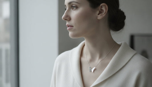 The Artisan Silver Butterfly Necklace: A Symbol of Elegant Transformation
